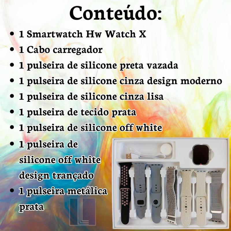 Smartwatch Hw Watch X 46mm Chat Gpt Chamadas NFC 7 Pulserias